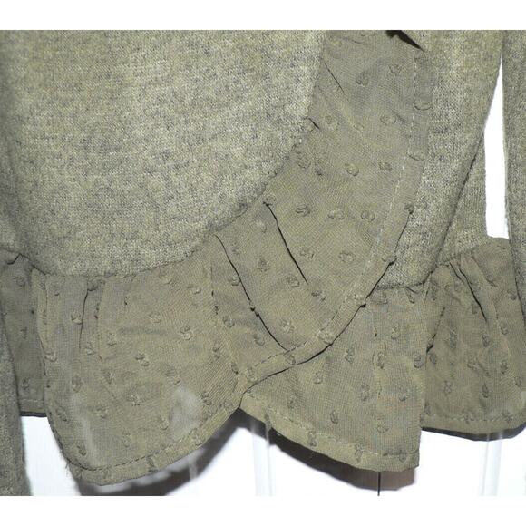 Ten Sixty Sherman girls Toddlers Ruffle Back & Hem Long Sleeve In Olive 2T $17 - Picture 4 of 4